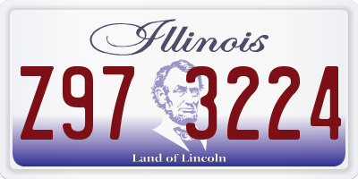 IL license plate Z973224