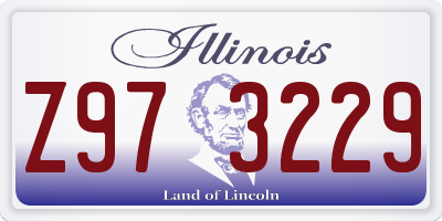IL license plate Z973229