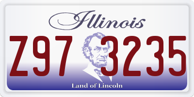 IL license plate Z973235