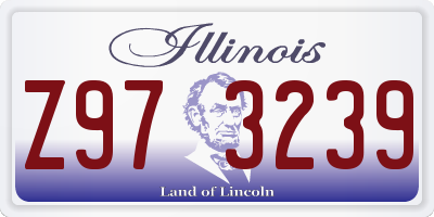 IL license plate Z973239