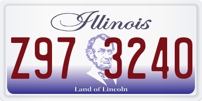 IL license plate Z973240