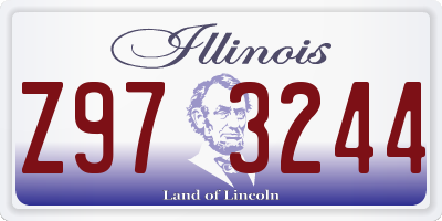 IL license plate Z973244