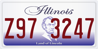 IL license plate Z973247