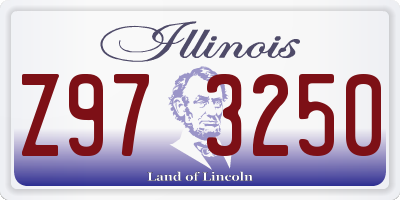 IL license plate Z973250