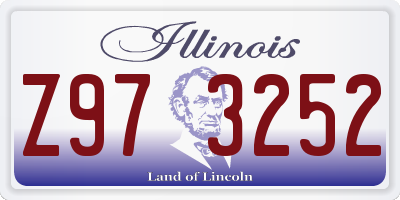 IL license plate Z973252