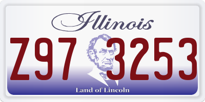 IL license plate Z973253