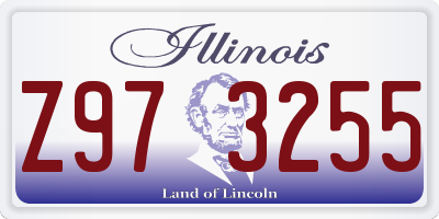 IL license plate Z973255