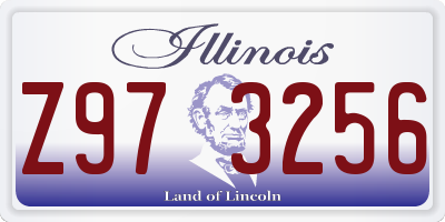 IL license plate Z973256