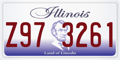 IL license plate Z973261