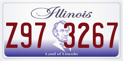 IL license plate Z973267
