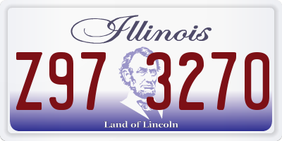 IL license plate Z973270