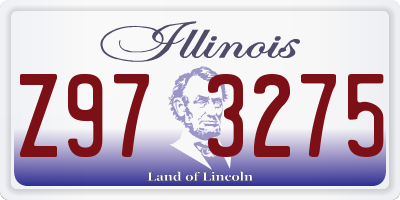 IL license plate Z973275