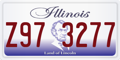 IL license plate Z973277