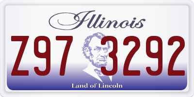IL license plate Z973292