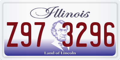 IL license plate Z973296