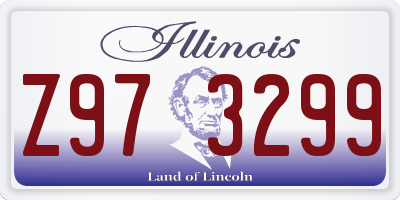 IL license plate Z973299