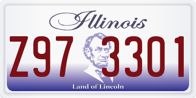 IL license plate Z973301
