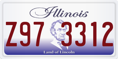 IL license plate Z973312