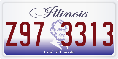 IL license plate Z973313