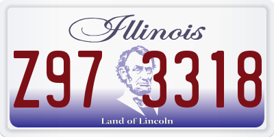 IL license plate Z973318
