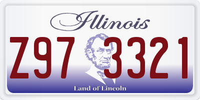IL license plate Z973321