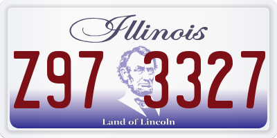 IL license plate Z973327