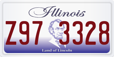 IL license plate Z973328