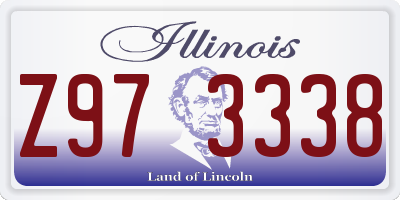 IL license plate Z973338