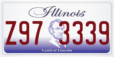 IL license plate Z973339