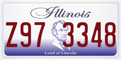 IL license plate Z973348