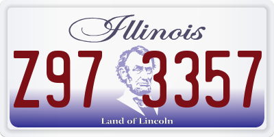 IL license plate Z973357