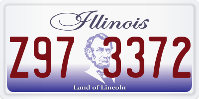 IL license plate Z973372
