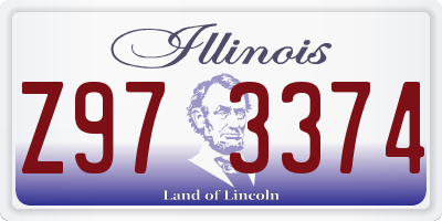 IL license plate Z973374