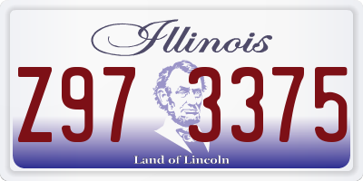 IL license plate Z973375