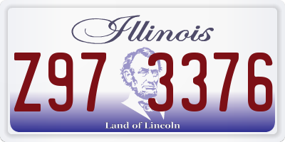 IL license plate Z973376