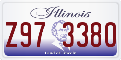 IL license plate Z973380