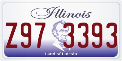 IL license plate Z973393