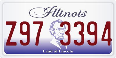IL license plate Z973394