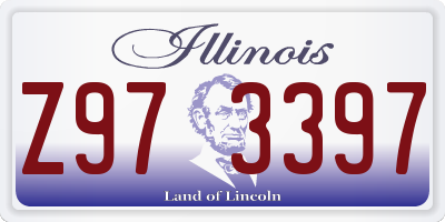 IL license plate Z973397