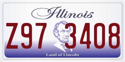 IL license plate Z973408