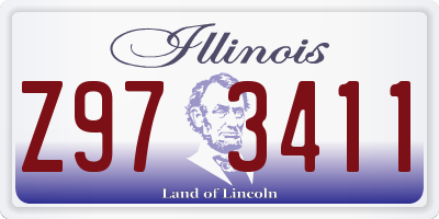 IL license plate Z973411