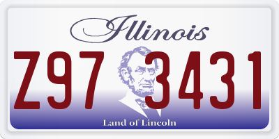 IL license plate Z973431