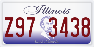 IL license plate Z973438