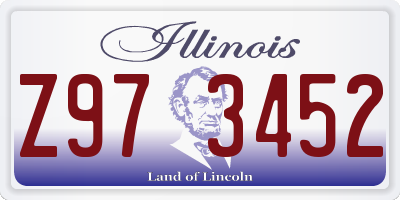 IL license plate Z973452