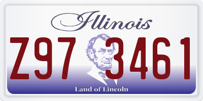 IL license plate Z973461