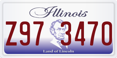 IL license plate Z973470