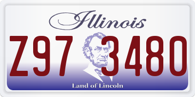 IL license plate Z973480