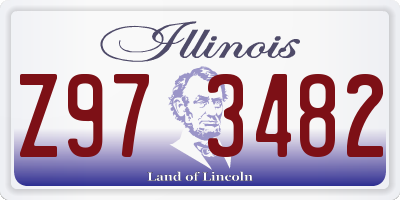 IL license plate Z973482