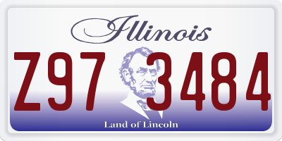IL license plate Z973484