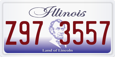 IL license plate Z973557